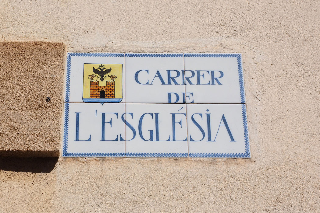 Schilder auf Mallorca