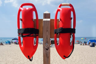 Rettungsschwimmer in Palma auf Mallorca